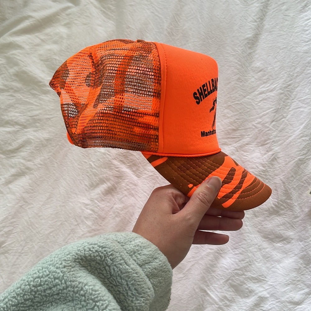 Orange camo shellback hat - Picture 2 of 2